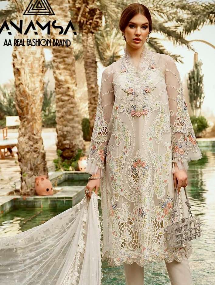 Semi Stitched D No-437 byAnamsa